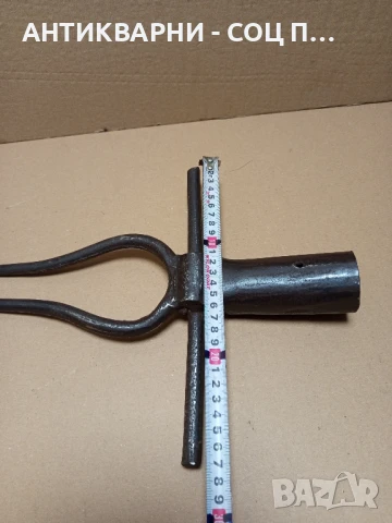 Стара Ръчно Кована Вила За Цвекло., снимка 9 - Антикварни и старинни предмети - 51302804