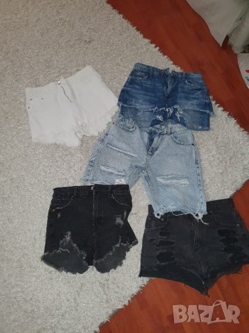 Къси панталонки Zara,bershka, снимка 1 - Къси панталони и бермуди - 41656474