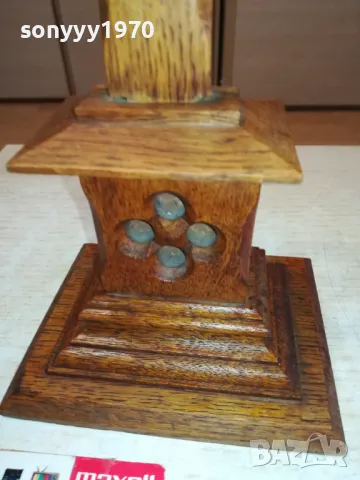 ДЪРВЕН КРЪСТ С ОСНОВА 50СМ 1011241621, снимка 6 - Антикварни и старинни предмети - 47914721