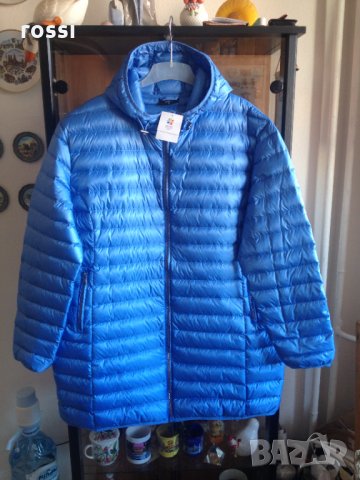 Ново немско дълго пухено яке. 90% патешки пух, 10% пера., снимка 2 - Якета - 35686471