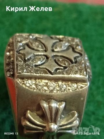Католически Епископски пръстен сребърен уникат за КОЛЕКЦИОНЕРИ 50751, снимка 4 - Пръстени - 53412295