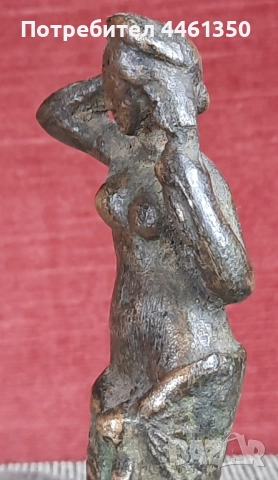 Старинна бронзова скулптура на Венера,която реше косата си, снимка 8 - Антикварни и старинни предмети - 51865041