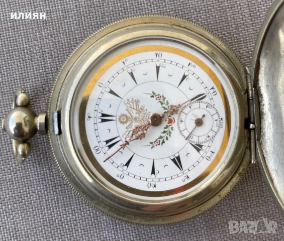 Джобен часовник. Османски. Турски. Английски. , снимка 6 - Антикварни и старинни предмети - 53759223