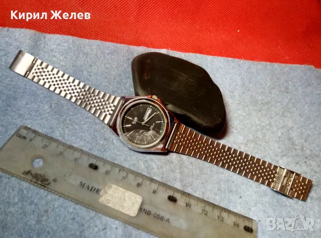 CRATER QUARTZ MUVT JAPAN Стилен КВАРЦОВ МЪЖКИ РЪЧЕН ЧАСОВНИК с ВЕРИЖКА НЕРЪЖДАЕМА СТОМАНА 12957, снимка 4 - Мъжки - 48289137