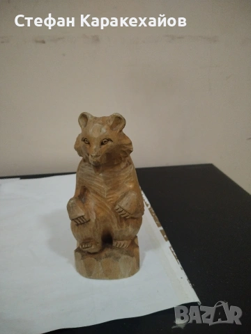 Дърворезба мечка 