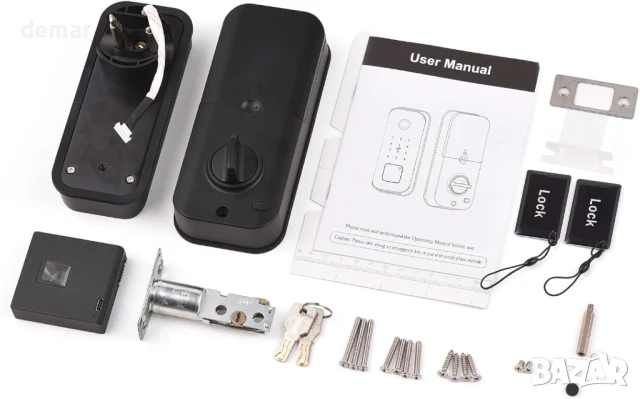 Splenssy Smart Lock WiFi сензорен екран с 5 метода за отключване, снимка 7 - Друга електроника - 51316949