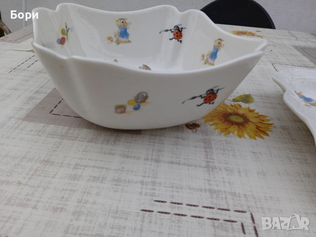 Порцелан купа и чиния Imperial Fine Porcelaine  Gold 22K T. Limoges, снимка 5 - Чинии - 36479961