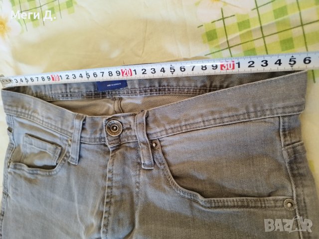 Дамски сиви дънкови панталонки M+подарък, снимка 4 - Къси панталони и бермуди - 41376705