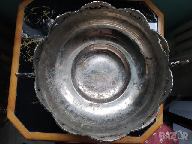 посребрена метална купа,фруктиера, снимка 2 - Други ценни предмети - 39044104