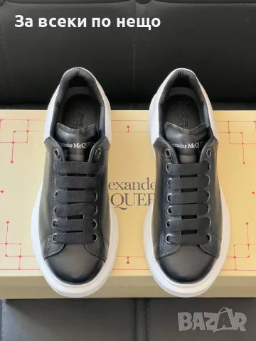 Alexander McQueen Дамски Черни Маратонки👟Дамски Спортни Обувки Александър Макуин Код E377, снимка 2 - Маратонки - 50422444
