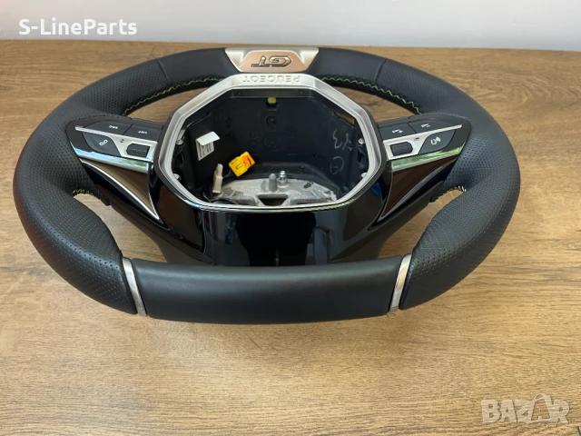 Оригинален с перфорирана кожа Мулти волан GT Peugeot 208 2008 Пежо pejo, снимка 2 - Части - 51397689