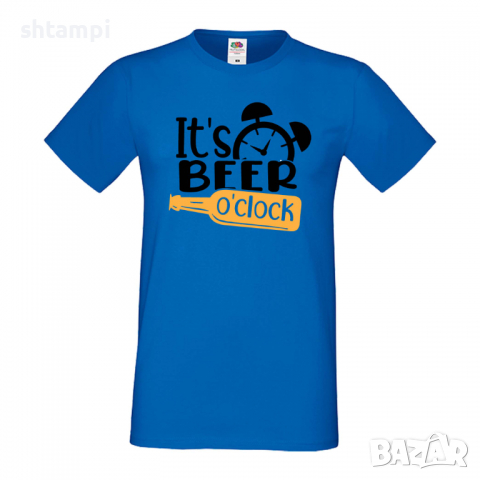 Мъжка тениска It's Beer O'clock,Бира,Бирфест,Beerfest,Подарък,Изненада,Рожден Ден, снимка 4 - Тениски - 36378286