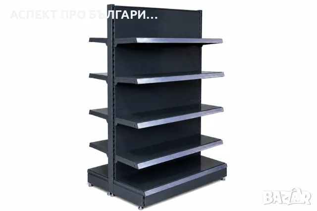 Островен стелаж 40х195х40,L100,B40/4х30, снимка 3 - Стелажи и щандове - 55815846