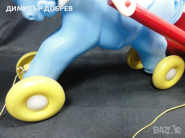 СТАРА РЕТРО СОЦ УНГАРСКА ПЛАСТМАСОВА ИГРАЧКА КОН С КАРУЧКА DMSZ, снимка 13 - Колекции - 52752841