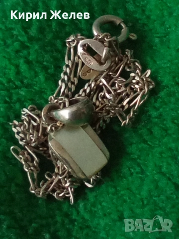 ЕЛЕГАНТЕН СЕДЕФЕН СРЕБЪРЕН МЕДАЛЬОН РОДИРАНО СРЕБРО 925 с ФИНА СРЕБЪРНА ВЕРИЖКА GOLDAS 925 40339, снимка 14 - Колиета, медальони, синджири - 50416944
