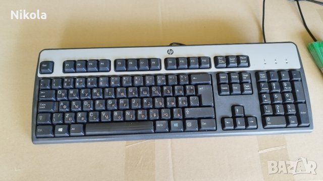 Клавиатура  HP KU-0316, Черно/сиво - silver/black - кирилица, снимка 1 - Клавиатури и мишки - 41817098