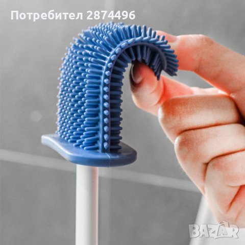 3857 Силиконова четка със стойка за тоалетна , снимка 12 - Други стоки за дома - 41703961