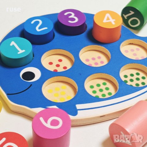 НОВИ! Дървен сортер Кит с цифри числа кубчета, снимка 8 - Образователни игри - 40210669