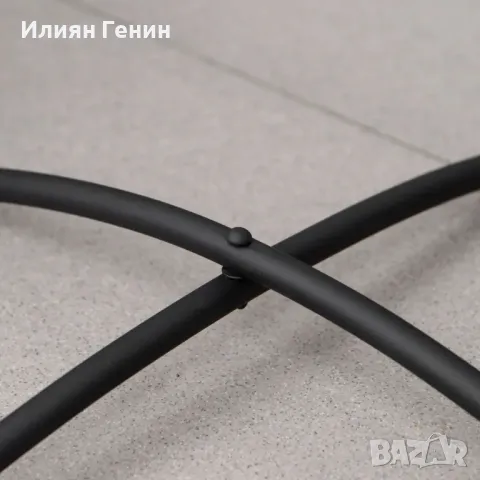 Странична масичка за градина Outsunny, масичка за кафе, масичка за кафе с дръжка за носене, хол , снимка 5 - Маси - 50367830