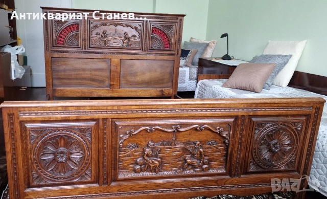 Масивно френско легло стил БРЕТОН , снимка 6 - Спални и легла - 53694875