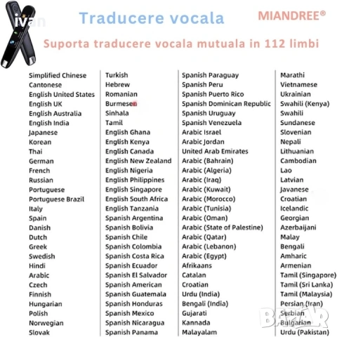 интелигентен двупосочен преводач, превежда на 112 езика, WIFI преводач, професионален превод , снимка 8 - Друга електроника - 53306210