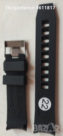 Силиконова каишка за Omega, снимка 4 - Каишки за часовници - 52077899