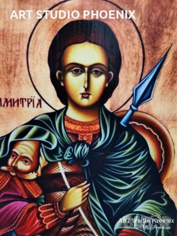 Икона на Свети Димитър icona Sveti Dimitar, различни изображения, снимка 5 - Икони - 12896741