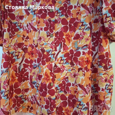 Пролетна ризка с къс ръкав, снимка 4 - Ризи - 53721076