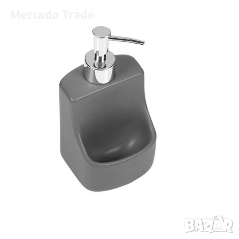 Диспенсер Mercado Trade, За кухненска мивка с държач за гъба, Сив, снимка 2 - Други - 42497598