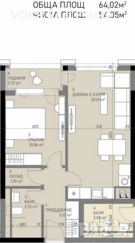 Продава 2-СТАЕН град София, Банишора, снимка 6 - Апартаменти - 53981478