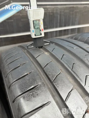 4бр. ВИСОКОСКОРОСТНИ ЛЕТНИ ГУМИ CONTINENTAL PREMIUM CONTACT-7  235/55/18 100V- 6,8 mm  DOT 09/23, снимка 5 - Гуми и джанти - 56235643