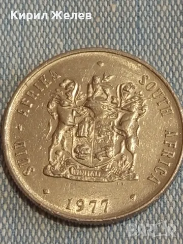 Стара монета 1 ранд 1977г. Южна Африка рядка за КОЛЕКЦИЯ 30368, снимка 4 - Нумизматика и бонистика - 48763398