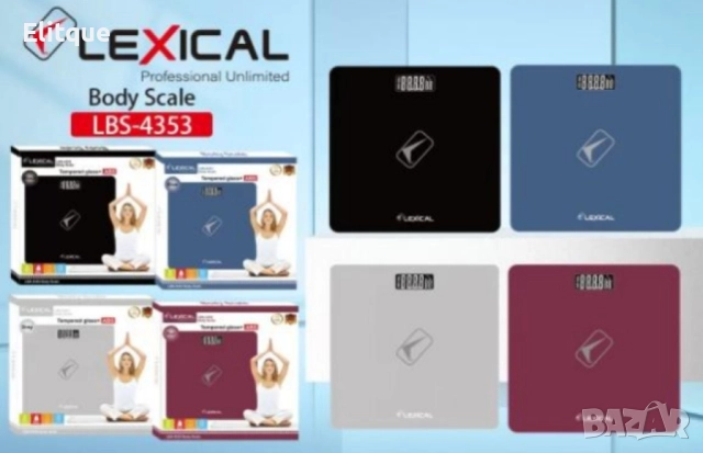 Електронен кантар с LSD дисплей LBS-4353 - Показва и стайна температура