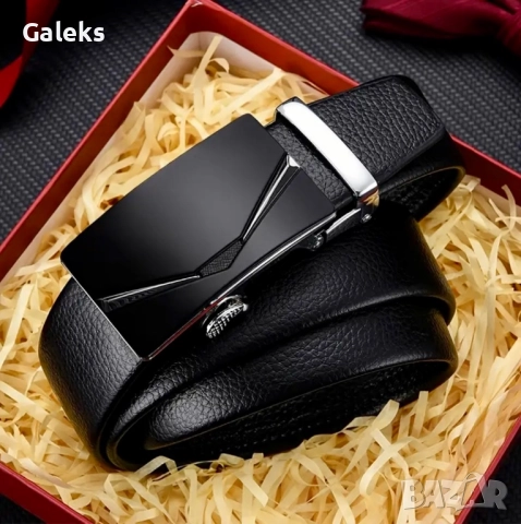 Официални Мъжки Колани с автоматична катарама /Естествена телешка кожа!, снимка 3 - Колани - 50334475