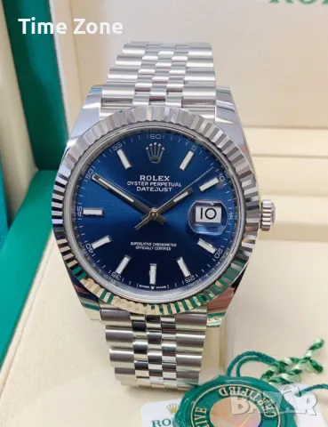 Rolex Datejust 41mm Steel Wimbledon Dial Oyster Automatic Различни Варианти, снимка 17 - Мъжки - 48183395