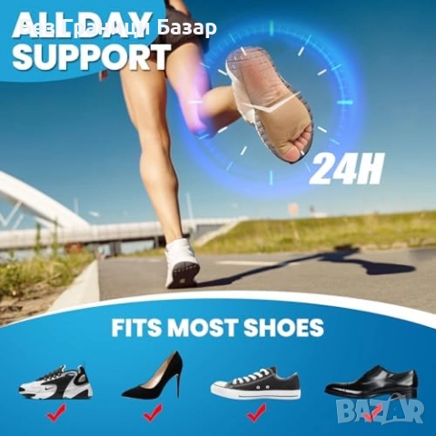 Нови Подложки за болки в ходилото с дишащ гел и стабилна опора за жени, снимка 5 - Други - 51898092
