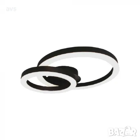 LED плафон кръгъл 20W 3000K VT-7788 V-TAC черен, снимка 1