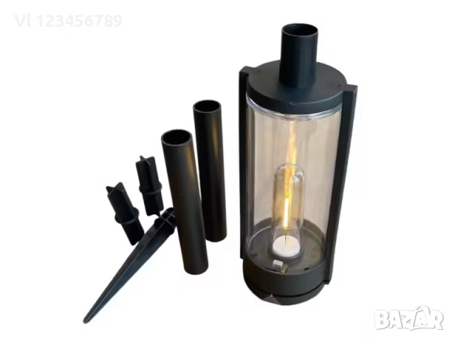 Градинска соларна лампа XF-2902 с топла светлина 3000K, черни, снимка 6 - Соларни лампи - 53433569