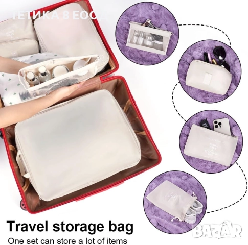 Комплект органайзери за куфар, 10 части , снимка 4 - Органайзери - 52411286