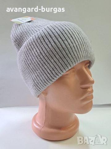 333 Дамска плетена шапка,ангора-бутикова, снимка 2 - Шапки - 52537860
