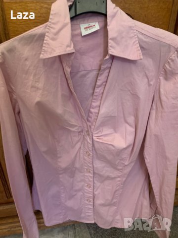 Продавам елегантна риза в розово .  , снимка 5 - Блузи с дълъг ръкав и пуловери - 39932670