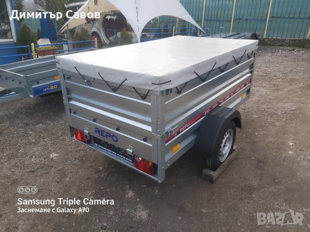 Туристическо ремарке REPO RPP с допълнителни канати и плосък брезент, снимка 4 - Ремаркета - 52008361