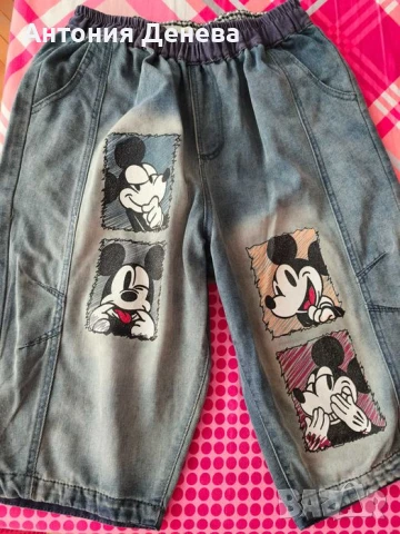 Летни бермуди с Мики маус , снимка 4 - Панталони - 50844329
