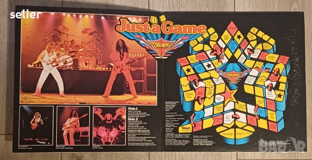 Triumph  ‎– Just A Game Издание 🇺🇸 USA 1979г -Gatefold Стил:HARD ROCK Състояние на винила:като зву, снимка 2 - Грамофонни плочи - 53235863