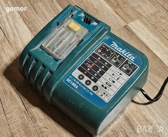 Оригинално бързо зарядно Makita DC18RA, 7.2–18V, Li-Ion/Ni-MH, снимка 8 - Оригинални зарядни - 55806806