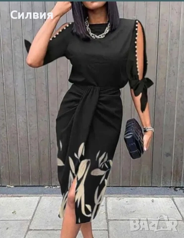 Черна елегантна рокля