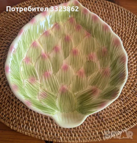 Английска керамична купа Артишок 