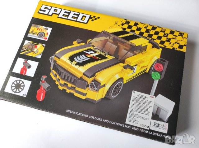 Образователна игра/конструктор  "Speed" 2в1, тип лего. Спортна кола и робот. 337 части. , снимка 2 - Образователни игри - 44306741