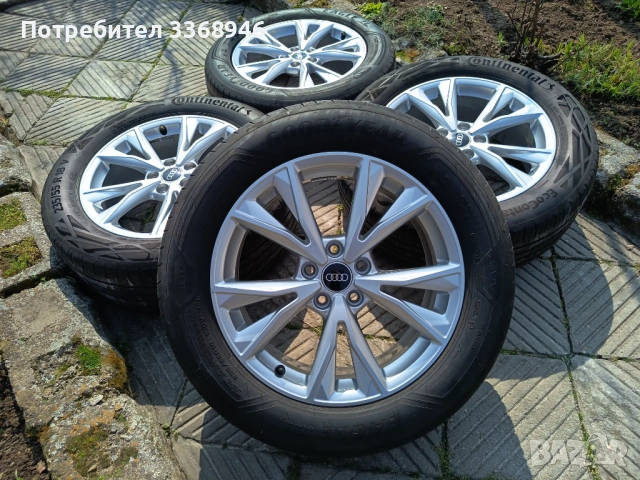 Оригинални джанти 18" 5х112 Q3 Q5 A3 A4 с гуми 235/55/18 Continental Suv, снимка 10 - Гуми и джанти - 53740292