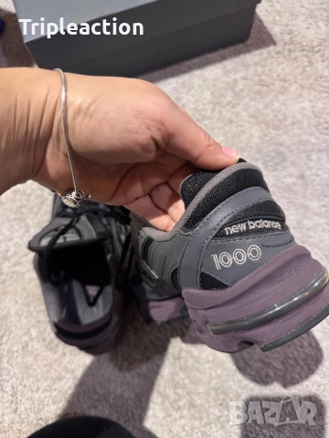 Супер лимитирани New Balance 1000 Grey + Plum подметка 41.5 26см, снимка 11 - Маратонки - 52377308